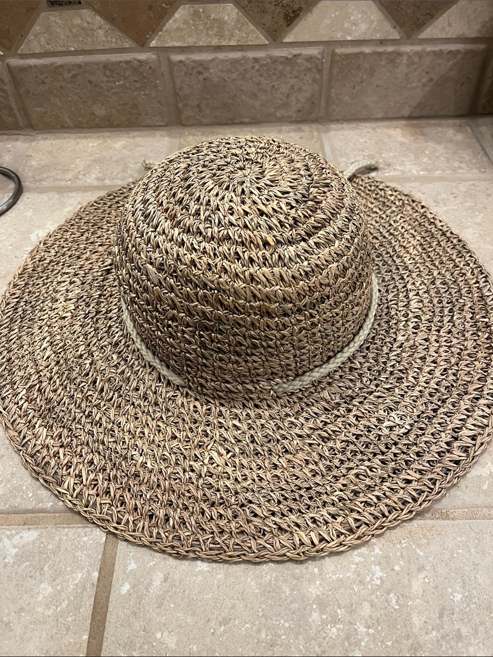 Tan Woven Hat